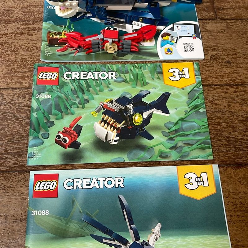 Lego creator 3 in best sale 1 shark