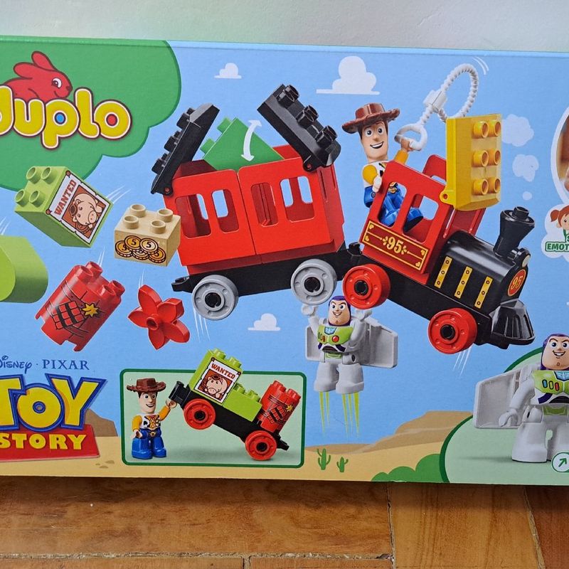 Brinquedo Infantil Blocos De Montar Trem Toy Story 21 Peças 10894