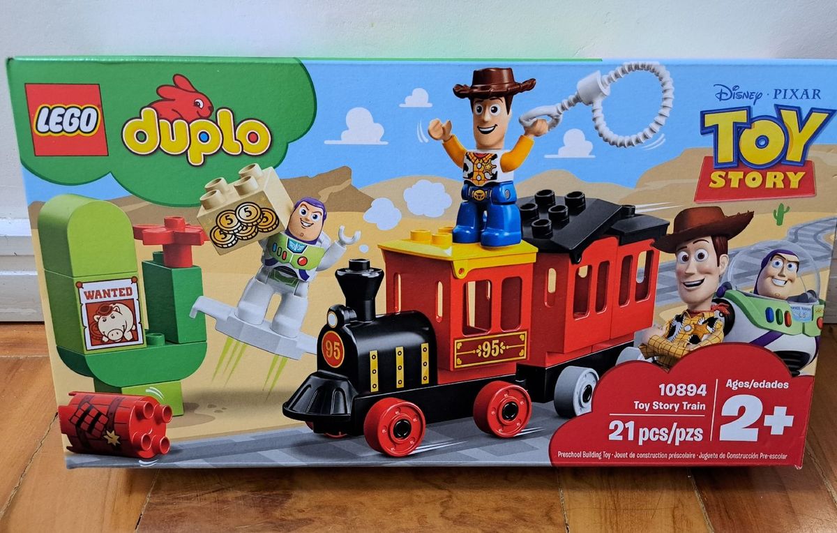 Brinquedo Infantil Blocos De Montar Trem Toy Story 21 Peças 10894