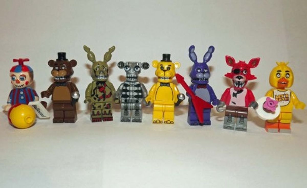 Five Nights At Freddy's Kit 5 Bonecos Animatronics Oferta