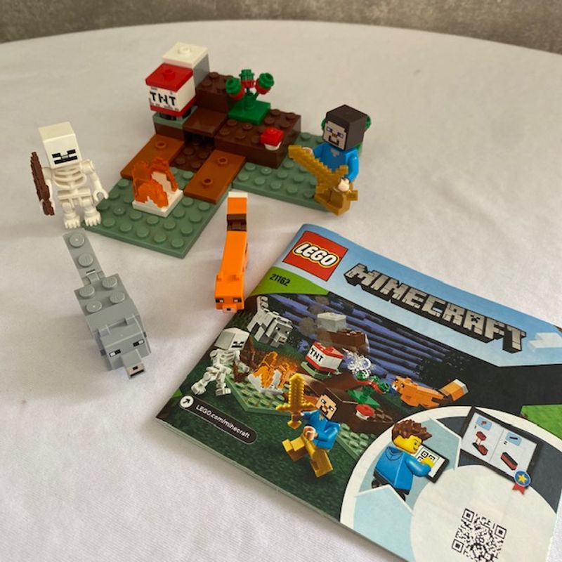 Lego Minecraft Aventura em Taiga 21162 74 Peças Lego Usado