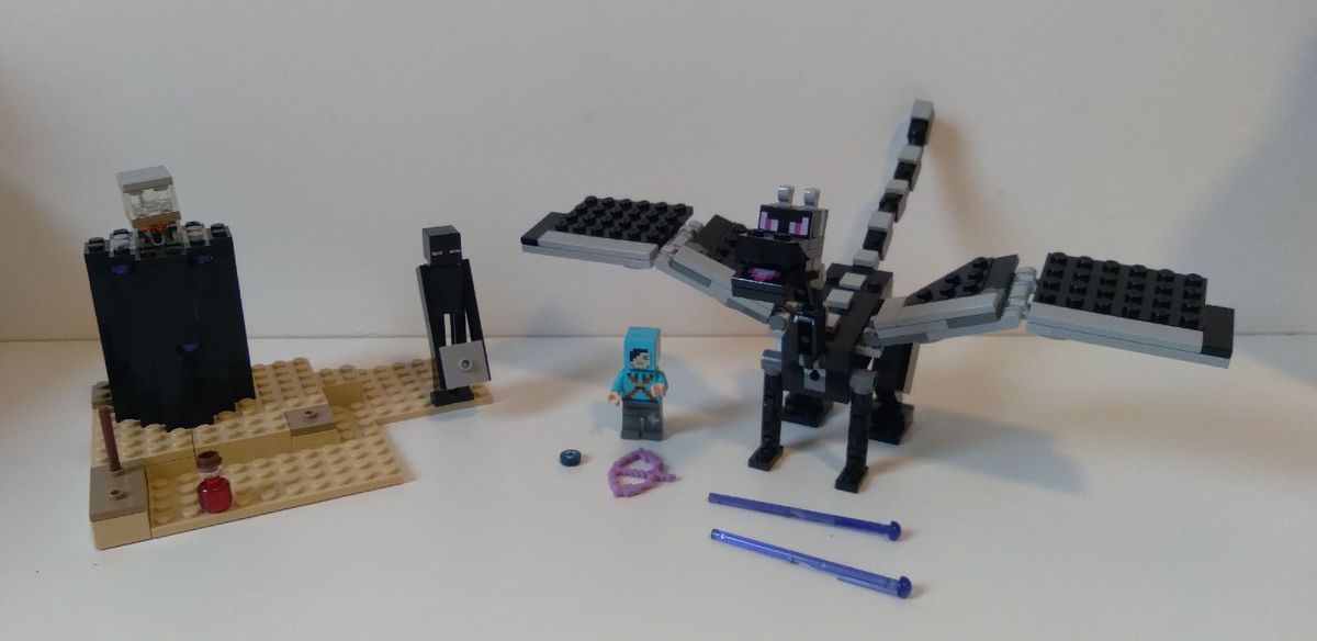 Lego Minecraft The End Battle 21151 Lego Usado 117575811 enjoei
