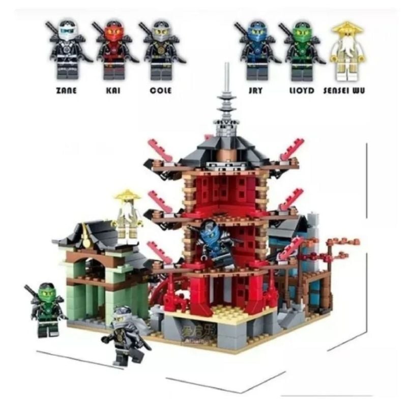 Lego Ninjago Templo Airjitzu 732 Peças sem Caixa Produto Vintage e Retro  Bloco De Montar Nunca Usado 97275991 enjoei