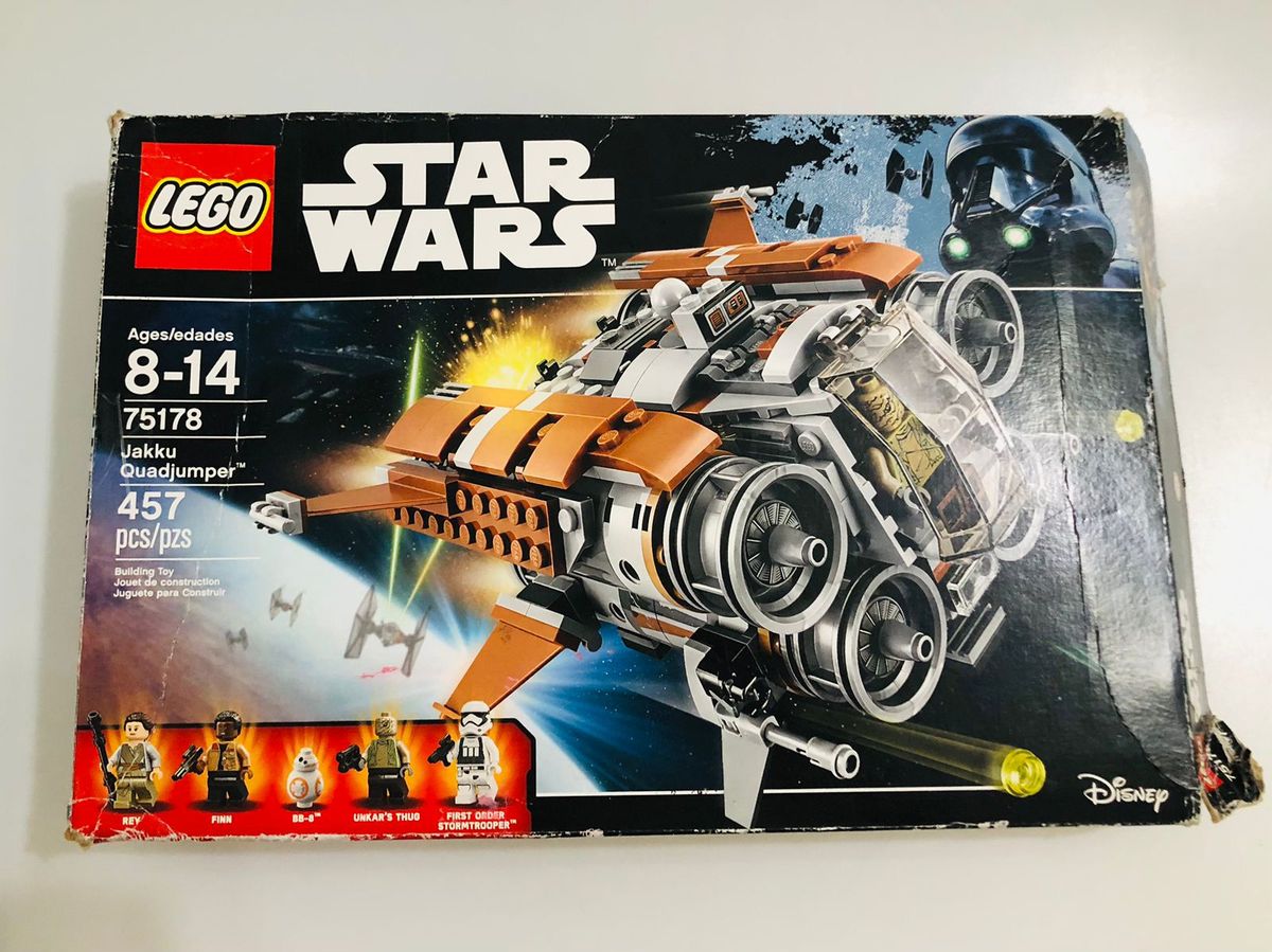 Lego Star Wars Kit Lego Temático Star Wars Nave Jakku Quadjumper  75178 Brinquedo para Bebês Lego Usado 105205115 enjoei