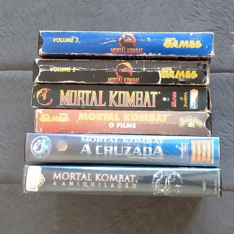 Leia) Lote 6 Vhs Mortal Kombat Filmes Clip Desenhos Ação Games, Filme e  Série Usado 75011213