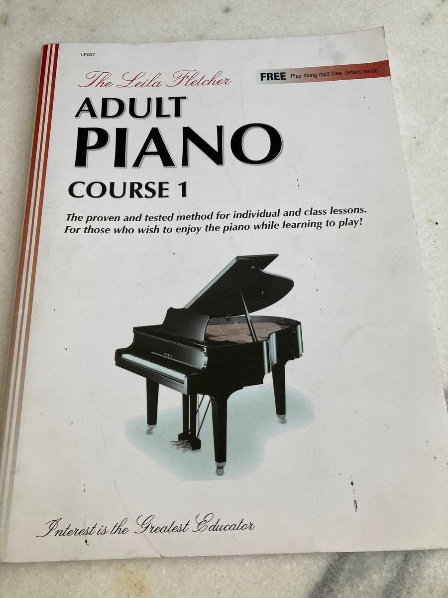 Leila Fletcher Adult Piano Course 1 em Inglês Livro Ed Mayfair