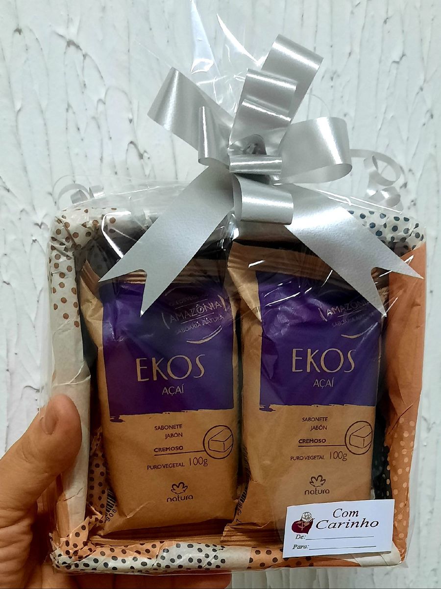 Lembrancinha com Sabonete Ekos Açaí Natura Produto Masculino Natura Ekos Açaí Sabonete Nunca