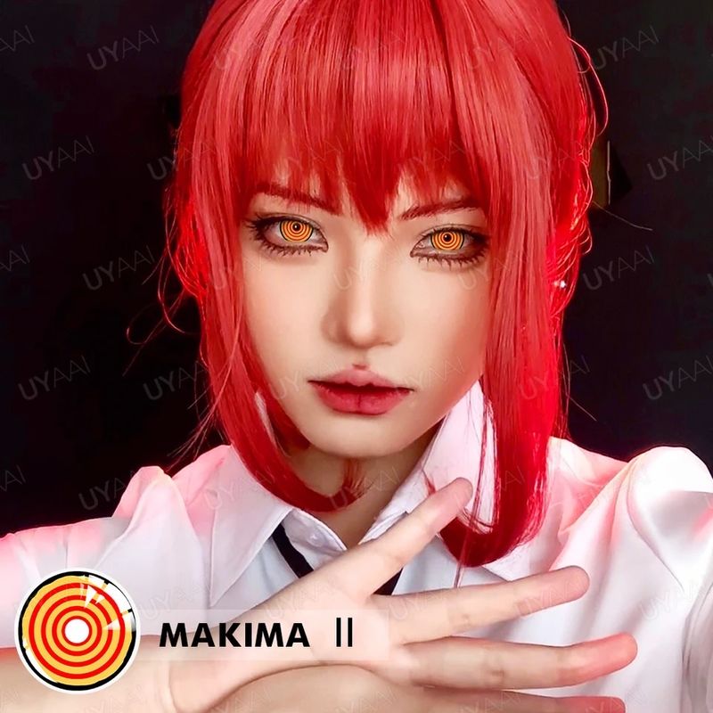 Lente de Contato Cinza Cosplay Anime Halloween Fantasia Promoção