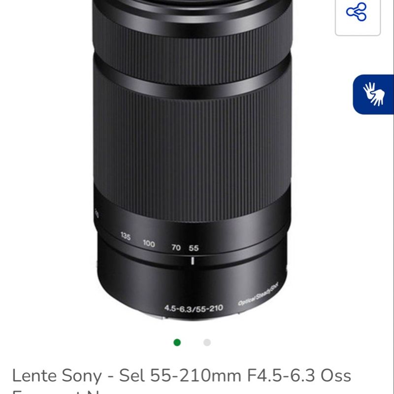 Lente Sony Sel 55-210mm F4.5-6.3 Oss E-Mount Nex | Sony