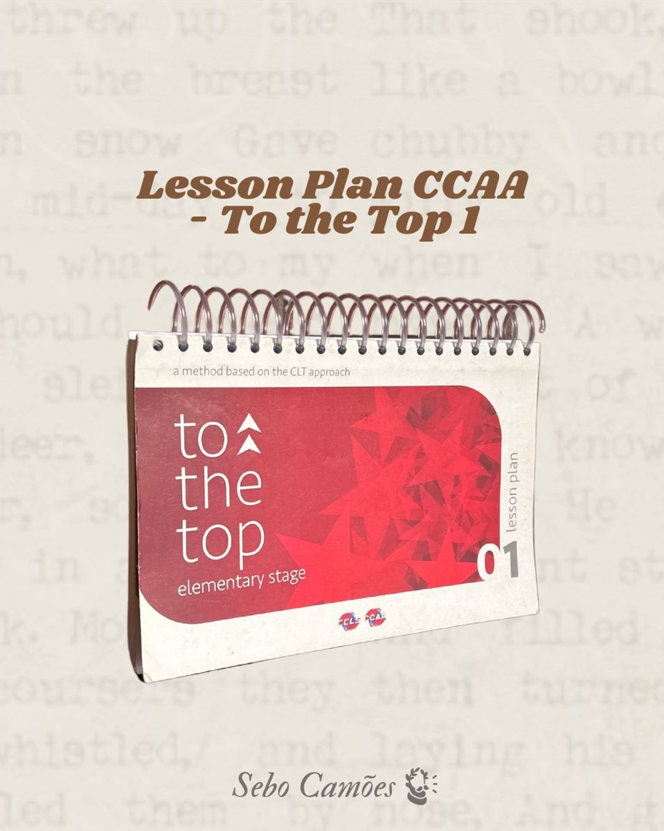 Lesson Plan Ccaa (professor de Inglês) - To The Top 1 | Livro Ccaa ...