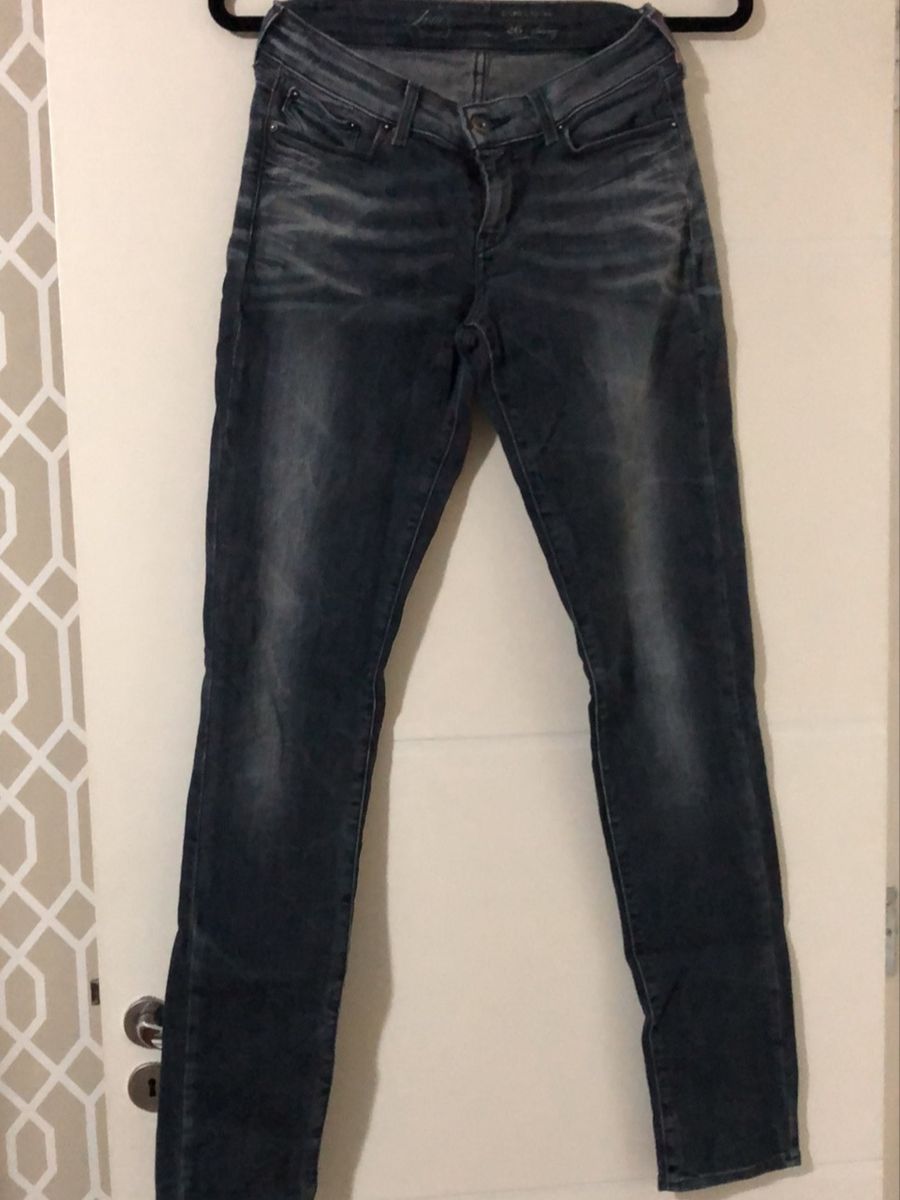 calça jeans preta feminina levis