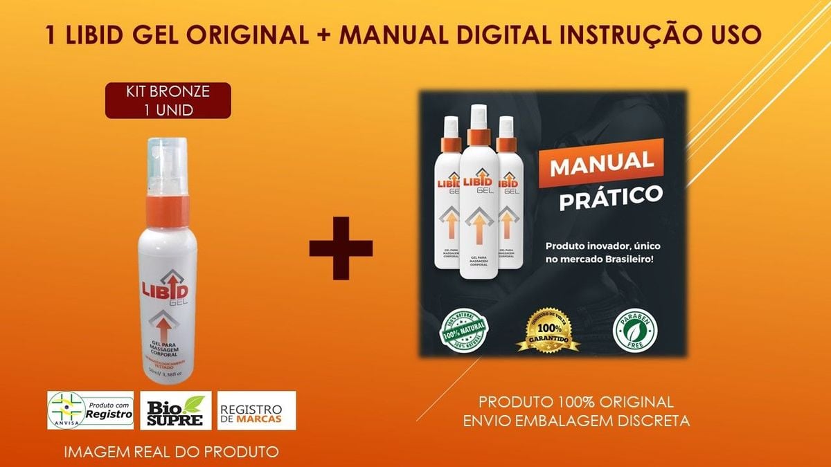 Libid Gel Original + Manual Digital Instrução de Uso | Produto Masculino  Biosupre Nunca Usado 40761709 | enjoei