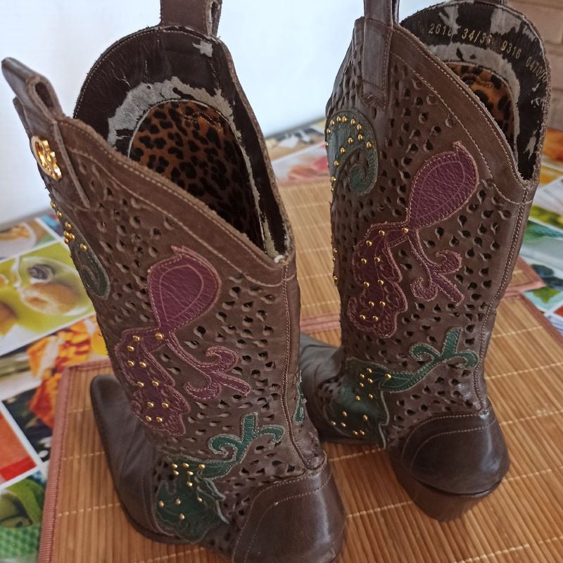 Linda Bota Country Carmen Steffens Couro Bota Feminina Carmen Steffens  Usado 68693417 enjoei