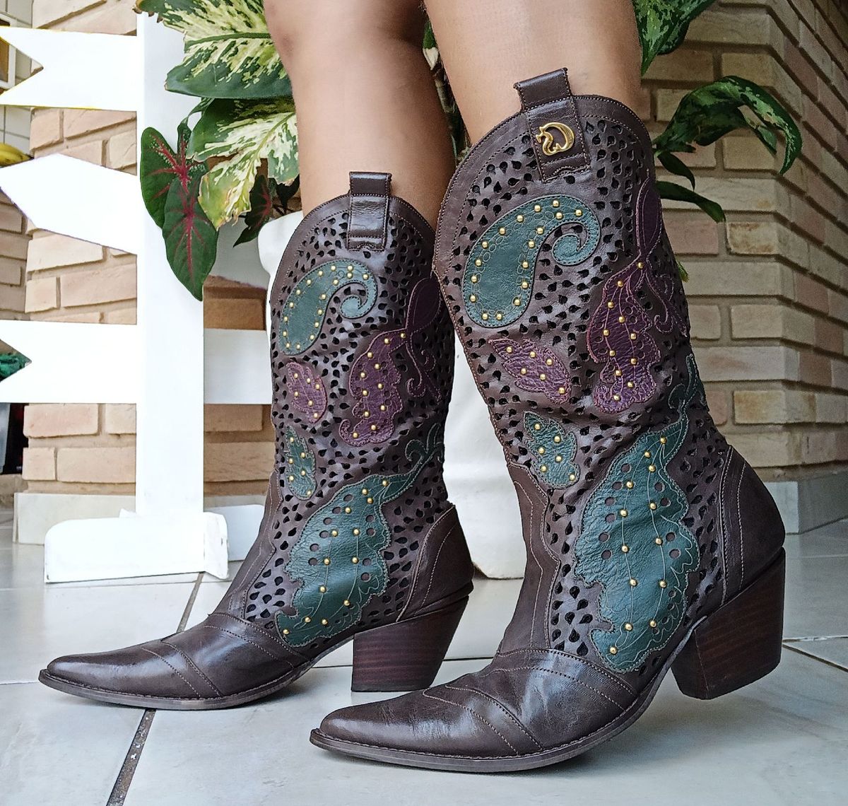 Linda Bota Country Carmen Steffens Couro Bota Feminina Carmen Steffens  Usado 68693417 enjoei