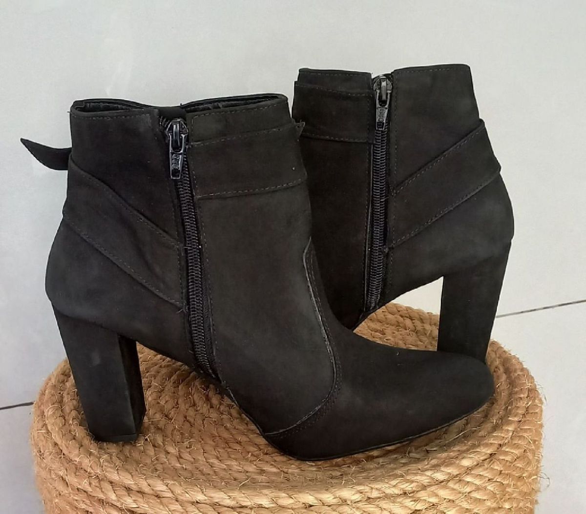 Linda Bota Preta Camurça Nk Shoes, Tamanho 36, Bota Feminina Nk Shoes  Usado 82452733