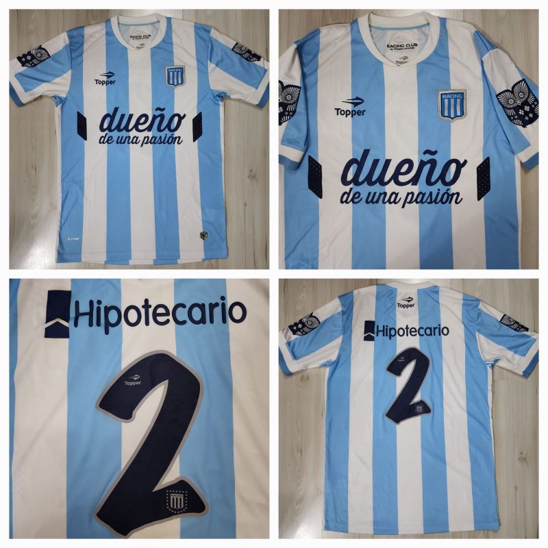 Linda Camisa de Jogo do Racing Club da Argentina Topper #2 Futebol, Roupa  Esportiva Masculino Topper Usado 82039572