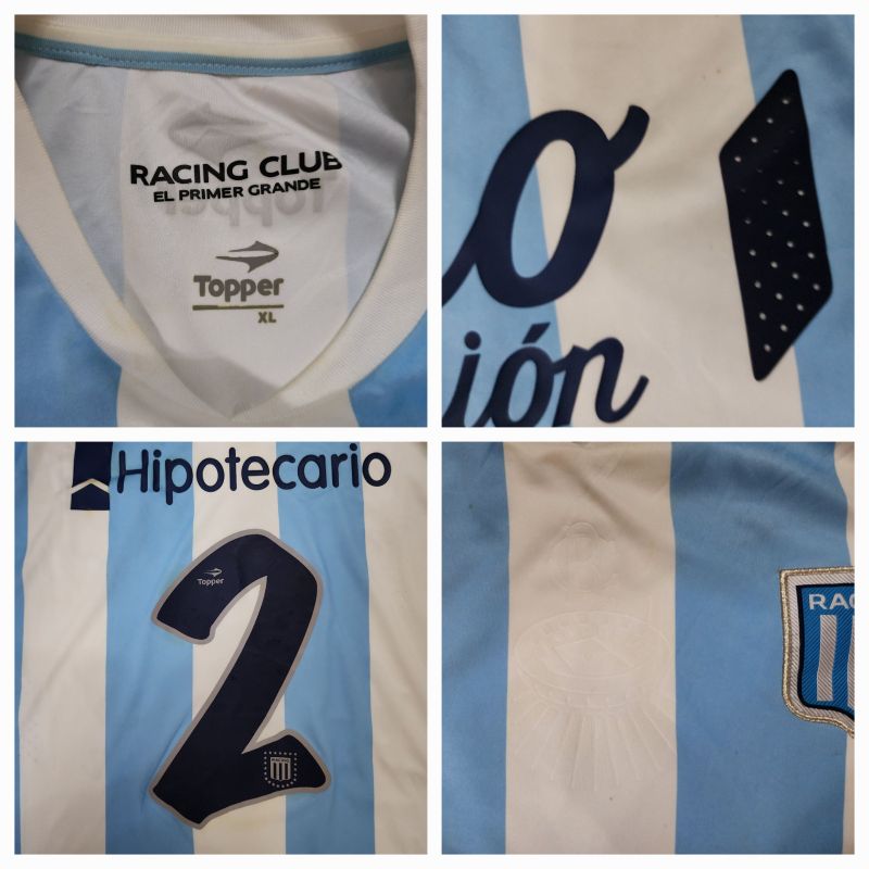 Linda Camisa de Jogo do Racing Club da Argentina Topper #2 Futebol