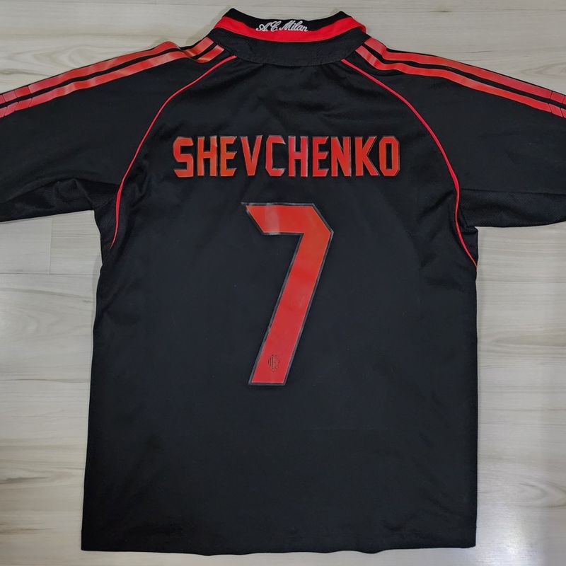 adidas SHEVCHENKO 7 サッカーユニフォーム Linda Camisa do Milan 2005 Adidas #7 Shevchenko Zafira Futebol