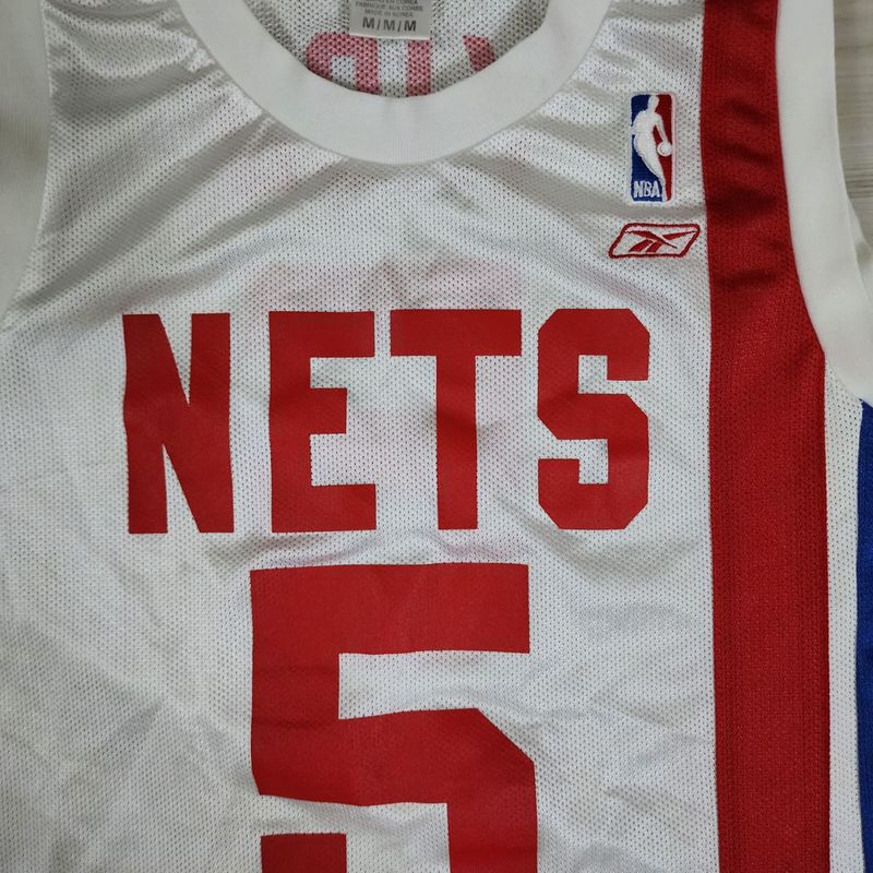 Linda Camisa Nba New Jersey Nets Jason Kidd #5 Jersey Reebok