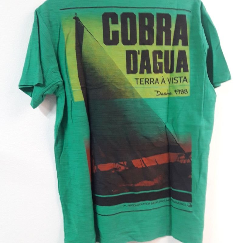 Camiseta Cobra D'agua Música Boa - Verde Ecuro