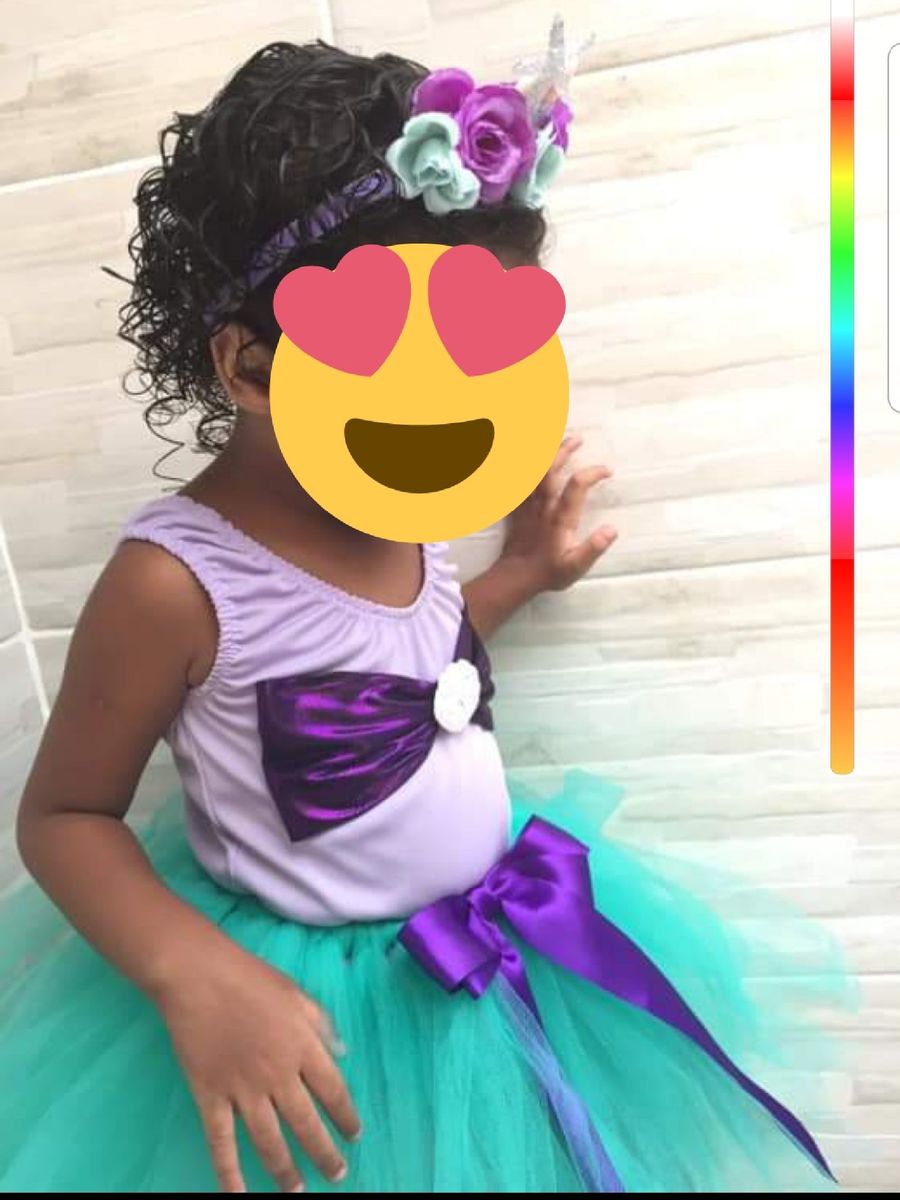 roupa de aniversário da ariel