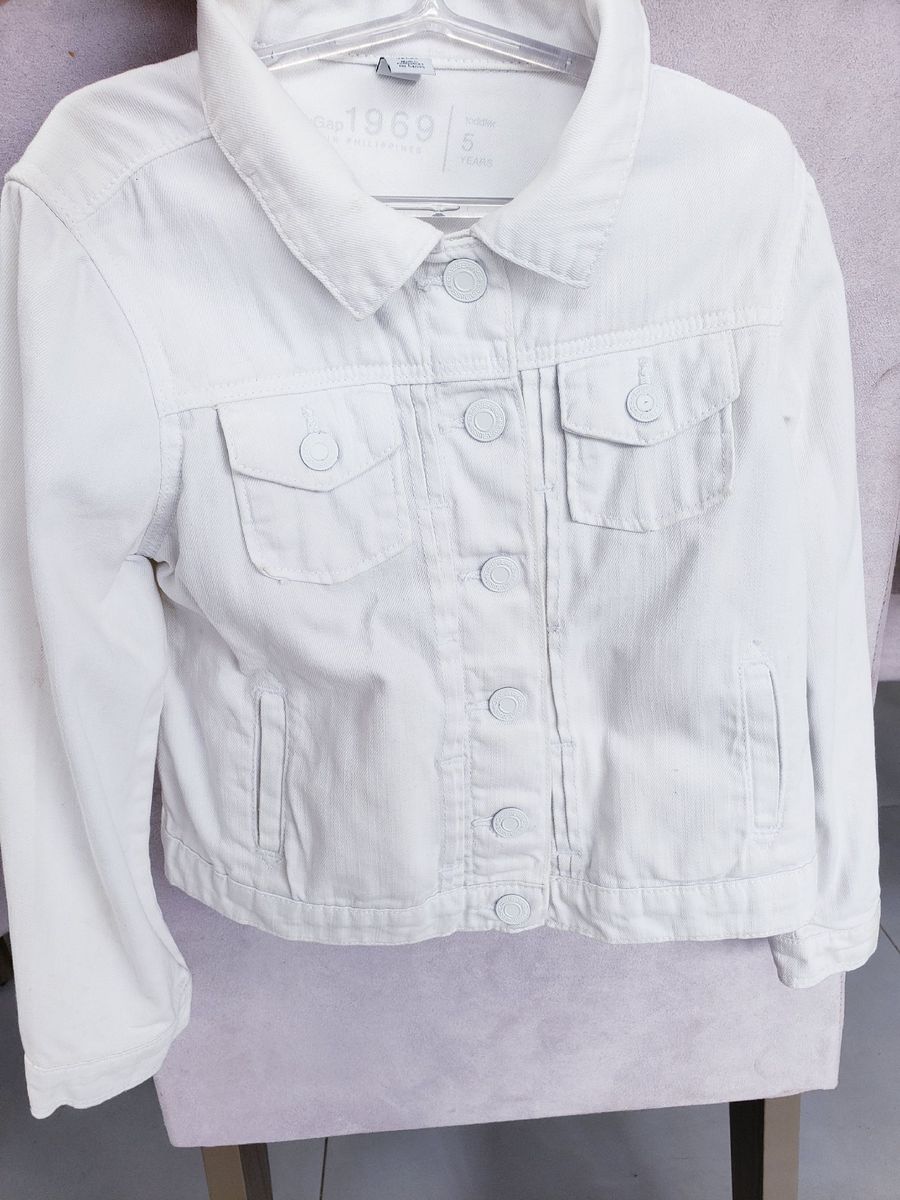 jaqueta branca infantil