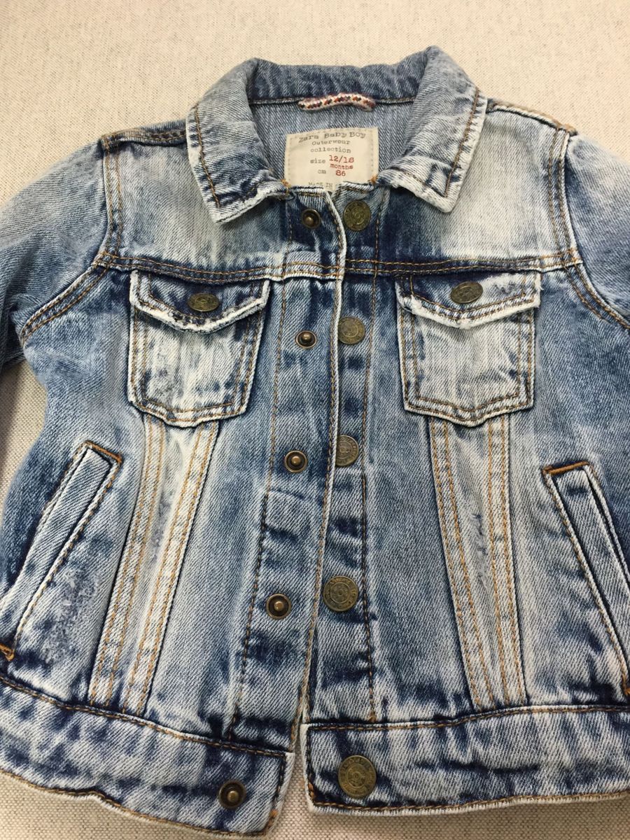 jaqueta jeans tamanho 12