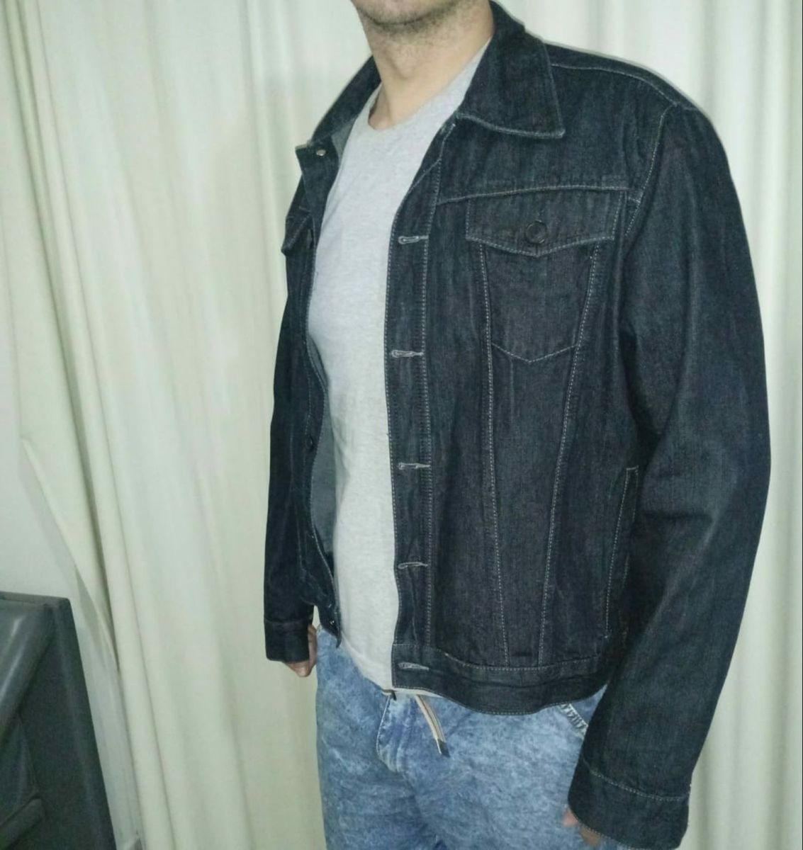 jaqueta jeans ellus masculina
