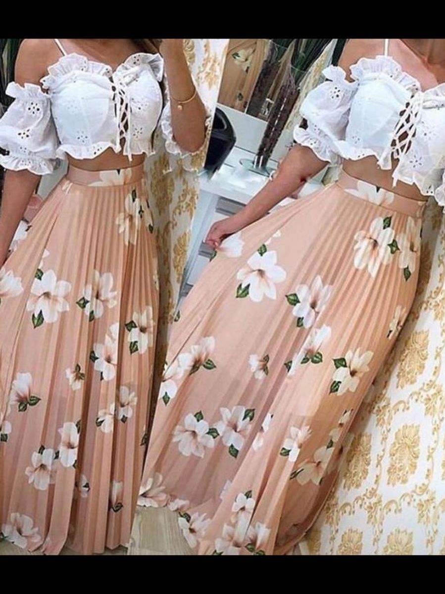 saia florida plissada