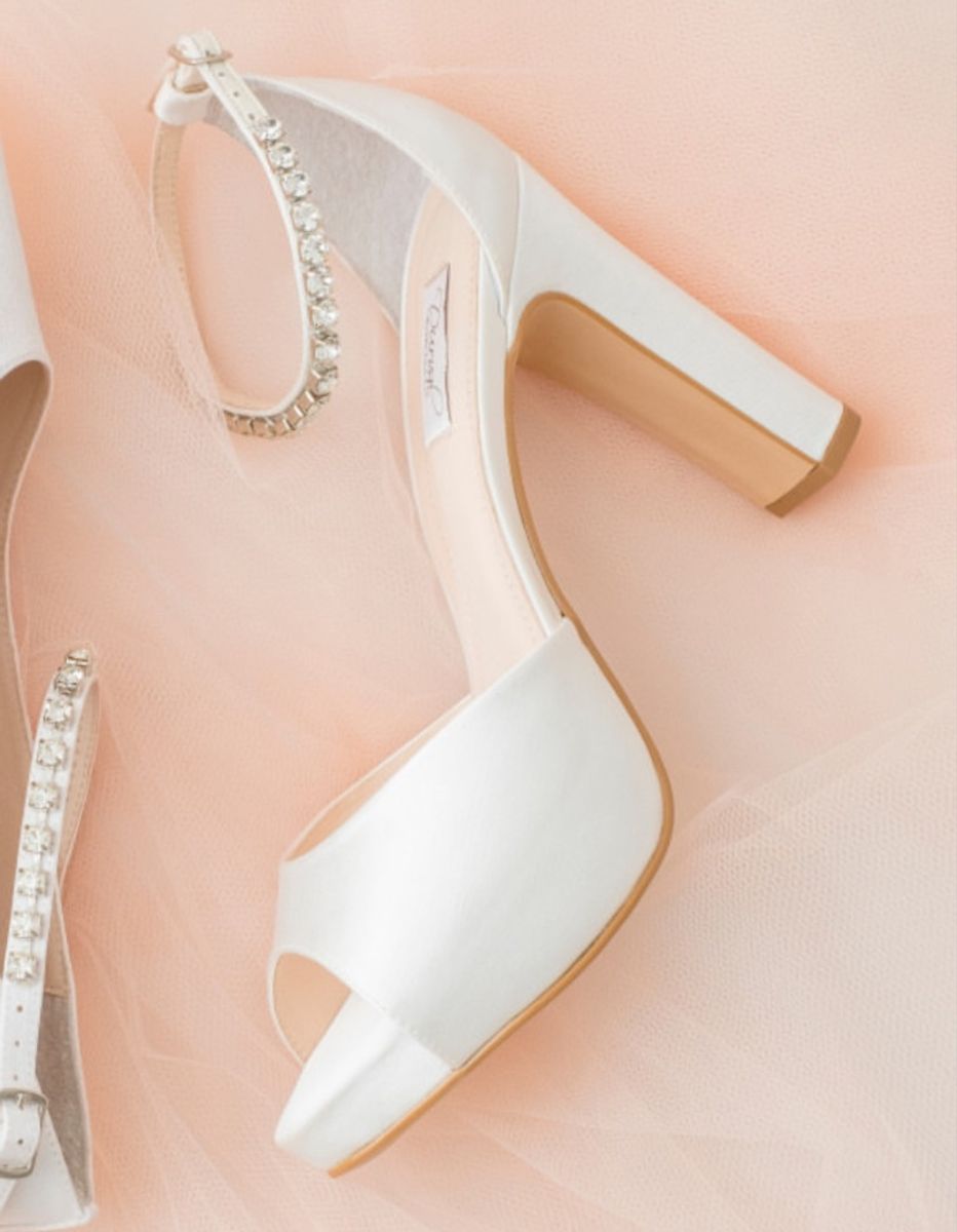sandalias branca para noivas
