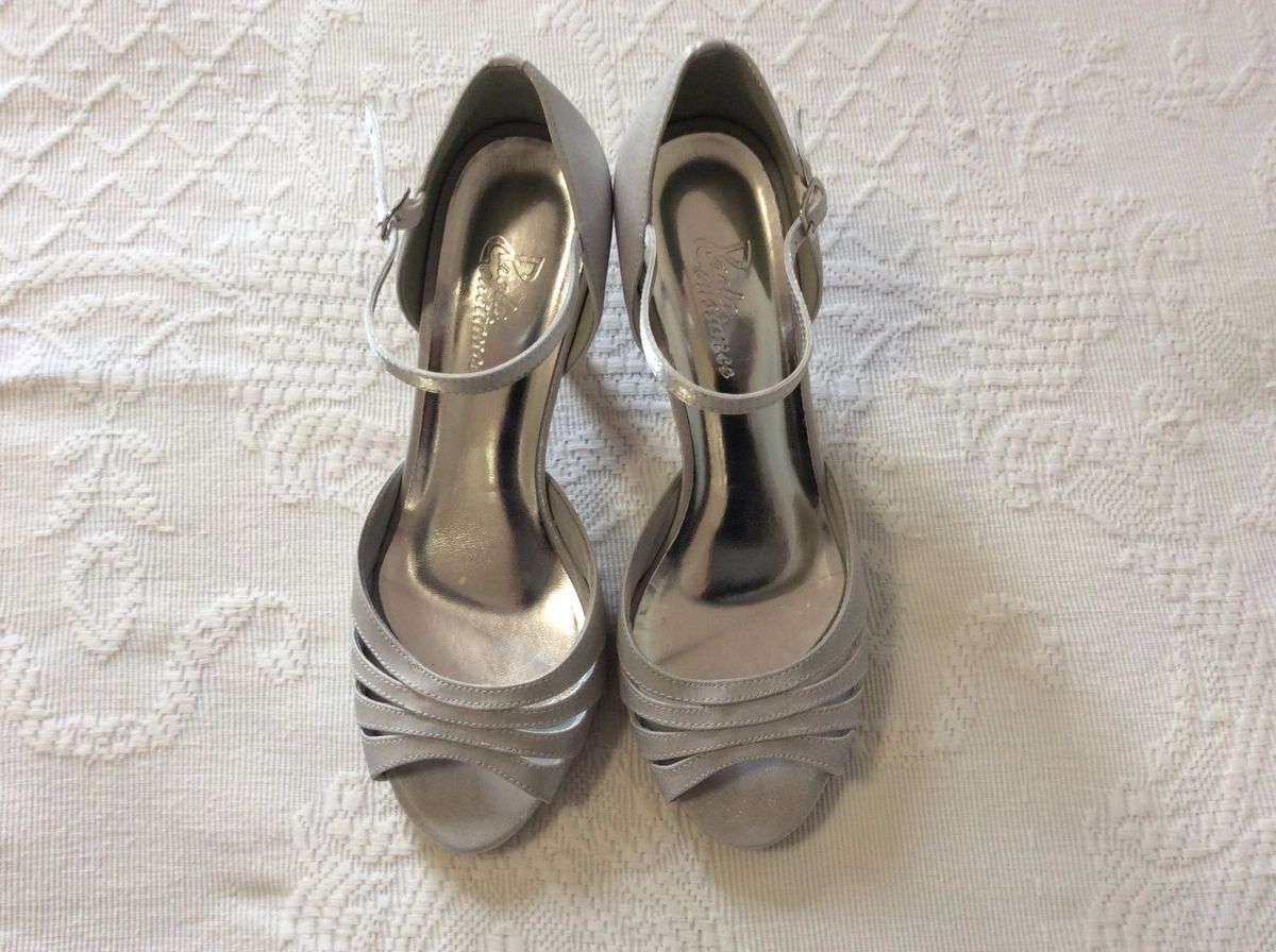 sandalias prata para madrinha de casamento
