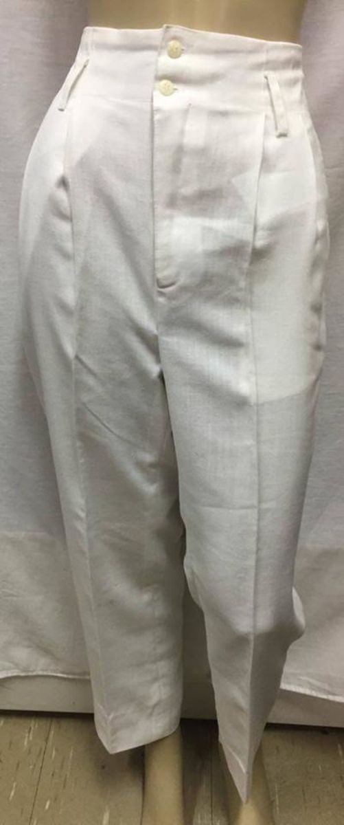 calça de linho feminina cintura alta