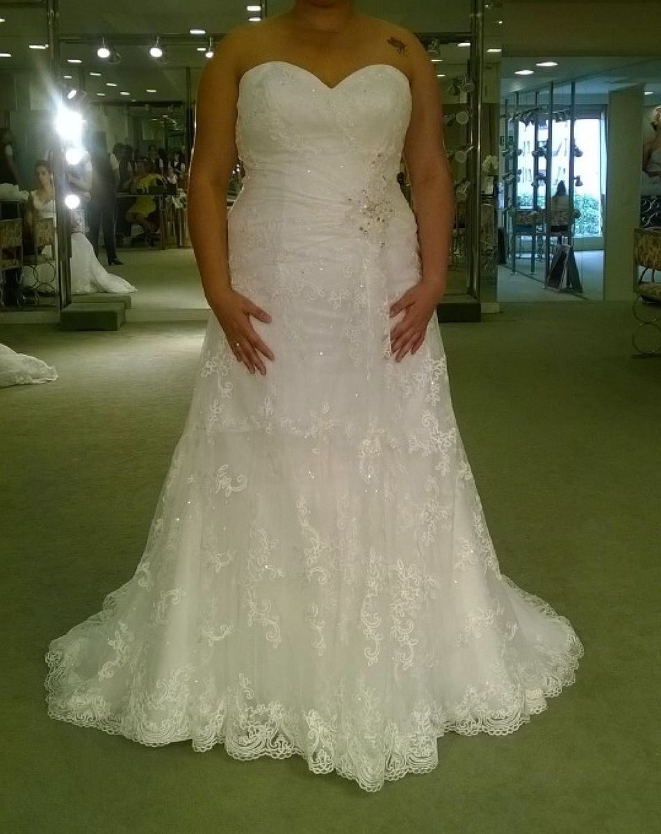 vestido de noiva plus size usado