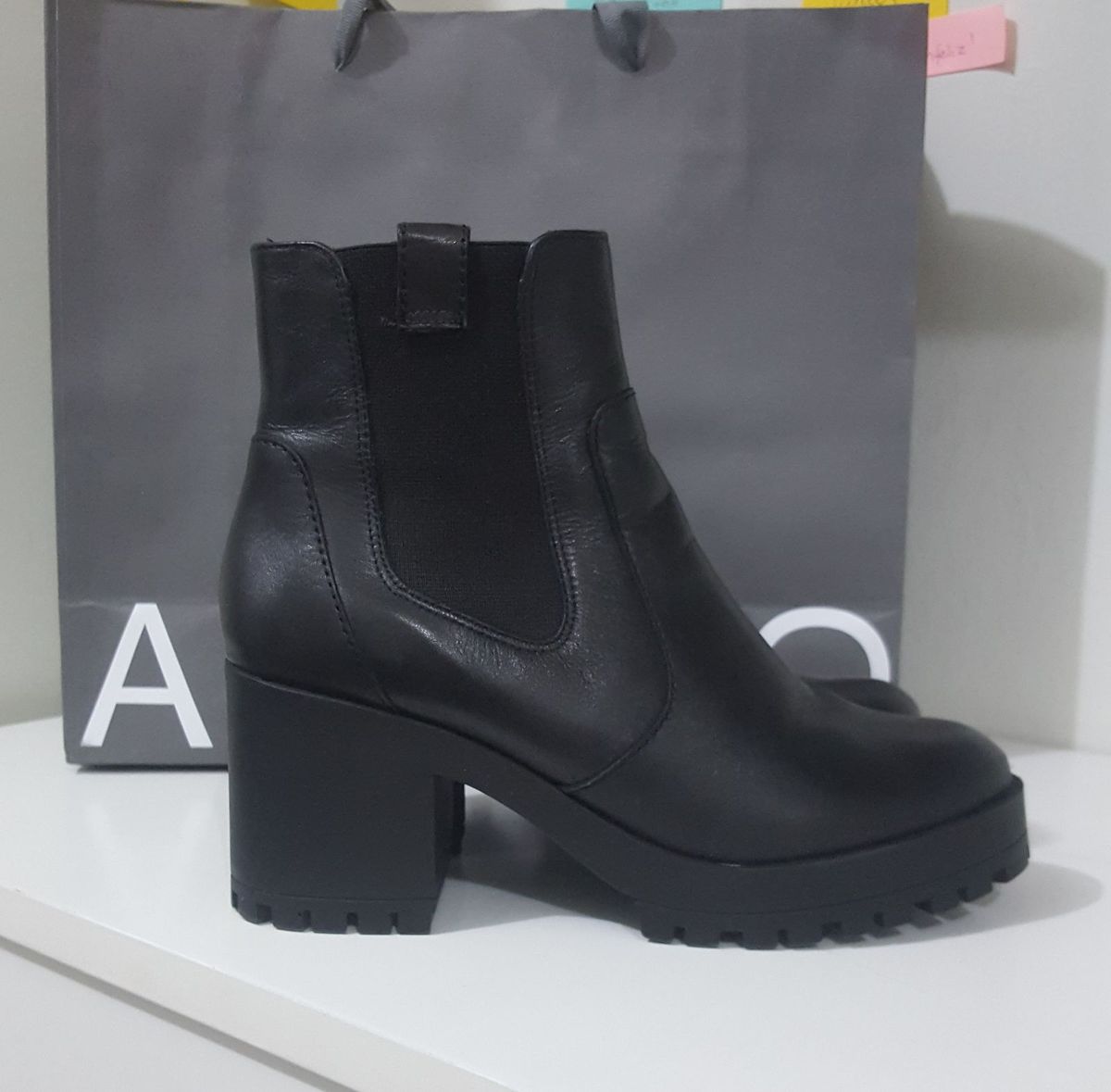 coturno preto feminino arezzo