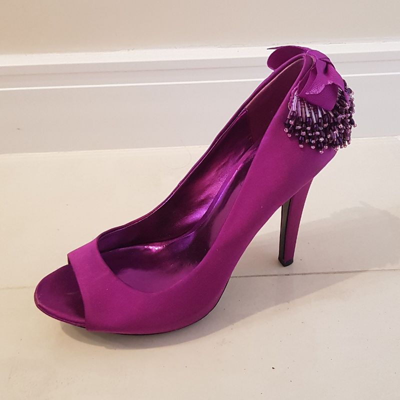 Peep toe hot sale roxo