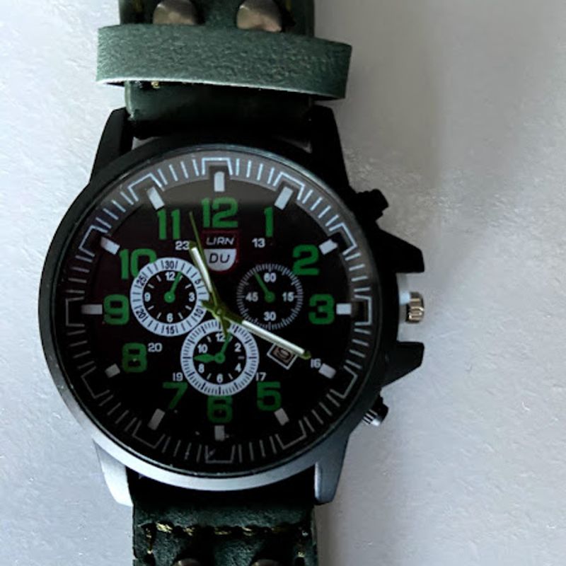 Relógio Casual Verde Homem, Para Ele