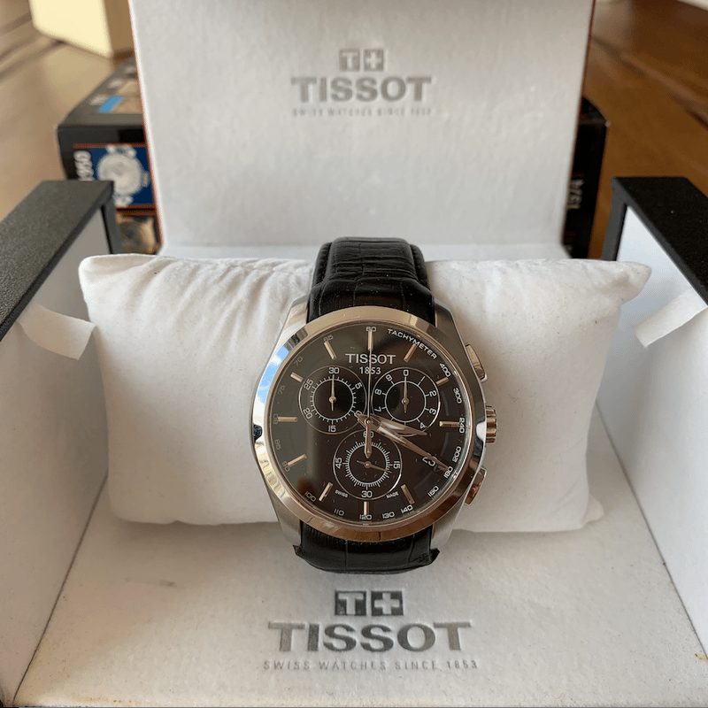 Lindo Rel gio em Couro da Marca Tissot Original com Certificado de Garantia Rel gio Masculino Tissot Usado 33007231 enjoei