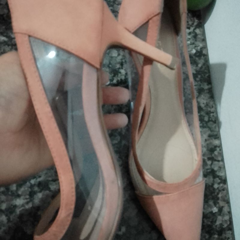 Lindo Sapato com Transpar ncia Arezzo Sapato Feminino Arezzo