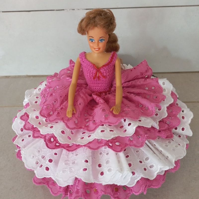 15 ideias de Vestido Barbie Croche  crochê, roupas de crochê para bonecas,  vestido barbie