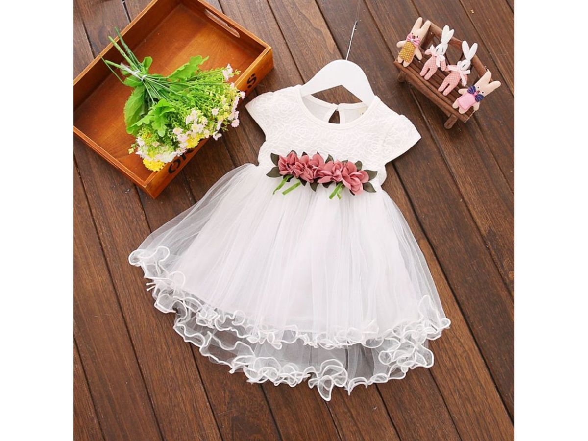 vestido branco bebe para batizado