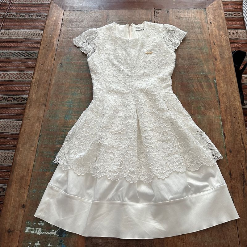 Vestido branco tamanho store 12