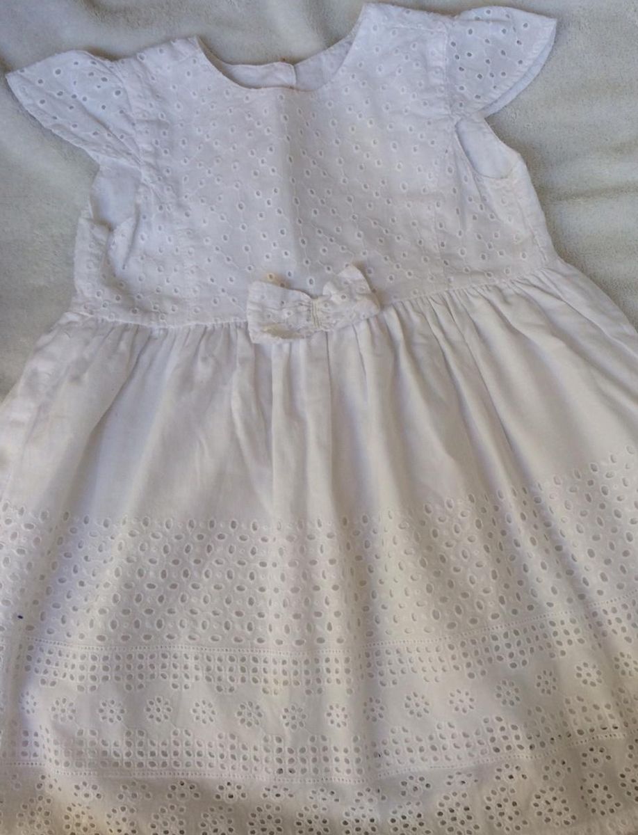 vestido branco riachuelo infantil