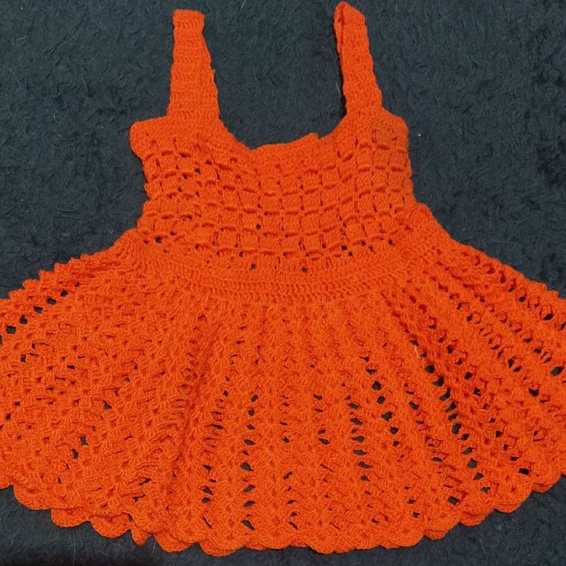 Vestido de croche para store bebe de 2 anos