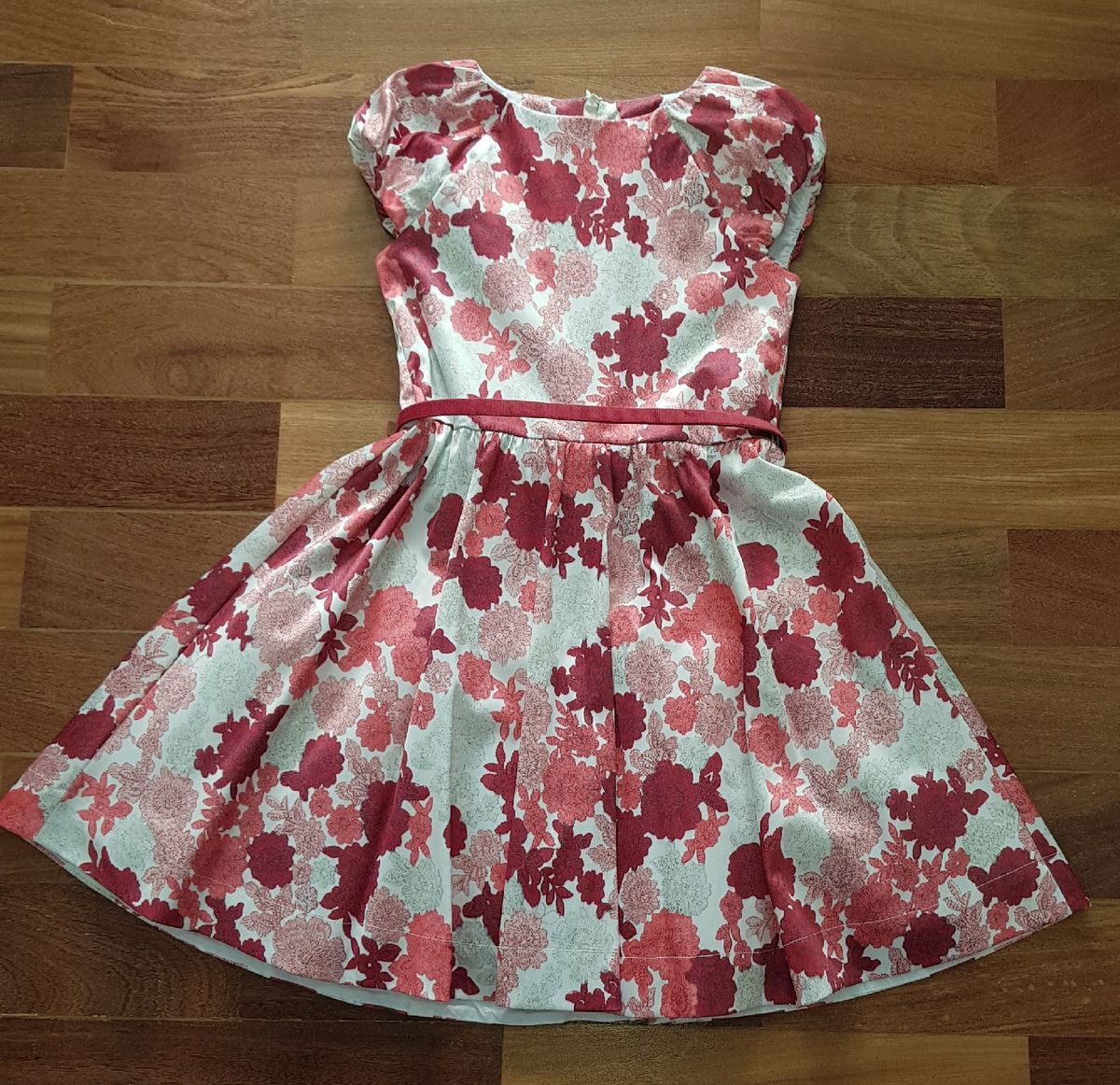 vestido rodado infantil florido