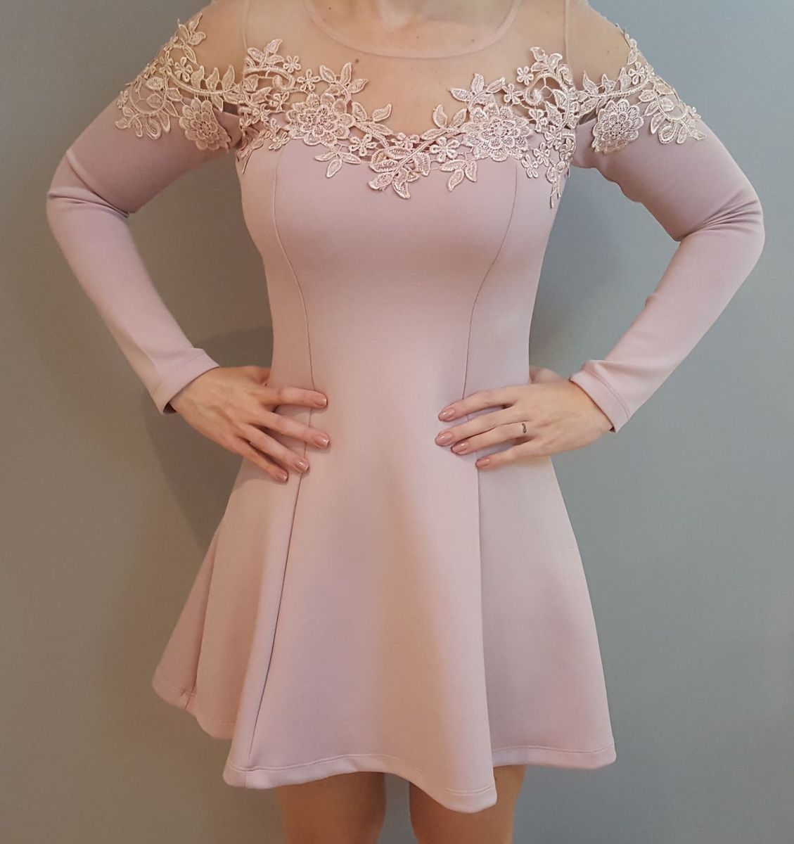 vestido de rosa