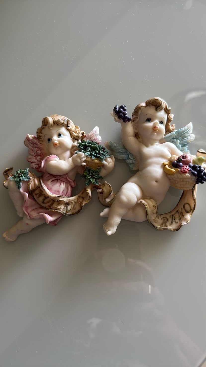 lindos anjinhos de resina ( 200 anos ) vintage - outros 