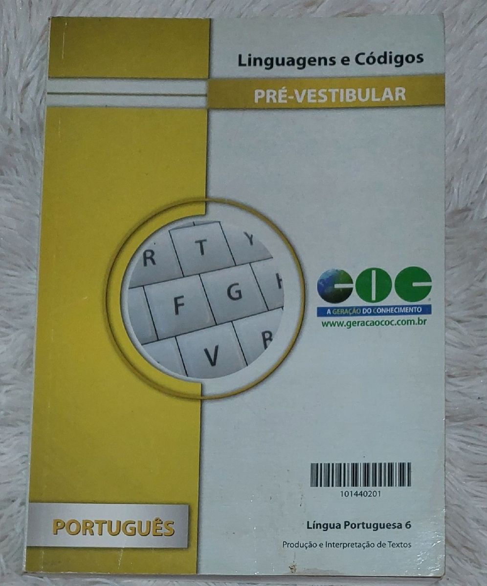 Linguagens E Códigos Pré Vestibular Português Coc Livro Coc Usado 81371673 Enjoei 5605