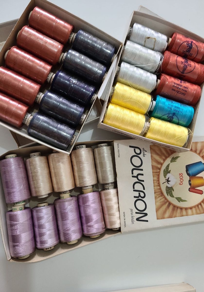 Linha para Bordar Polycron 100% Viscose | Móvel p/ Casa Polycron, Setta ...