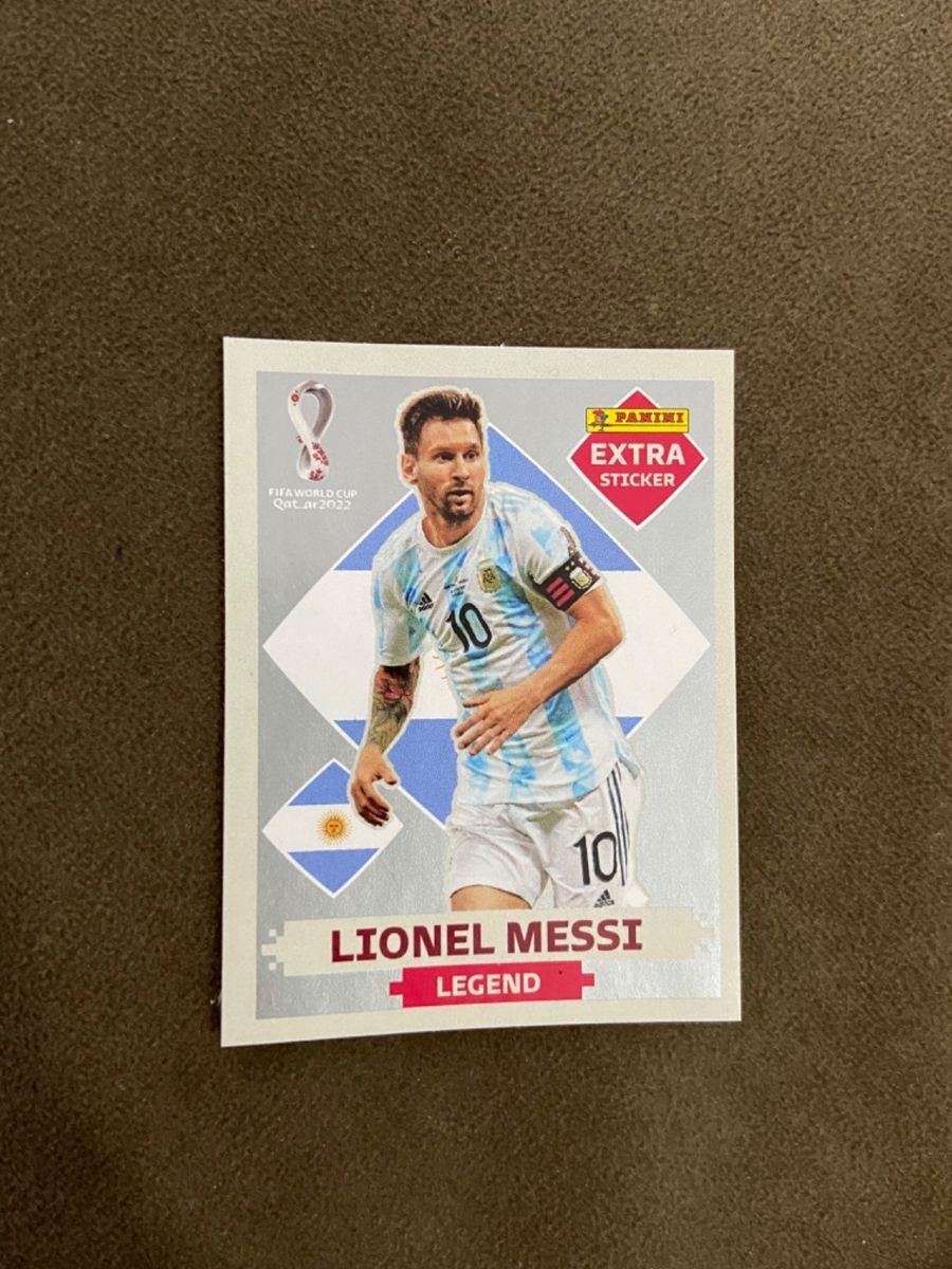 Figurinha Messi Rara Legend Prata Copa 22 Original