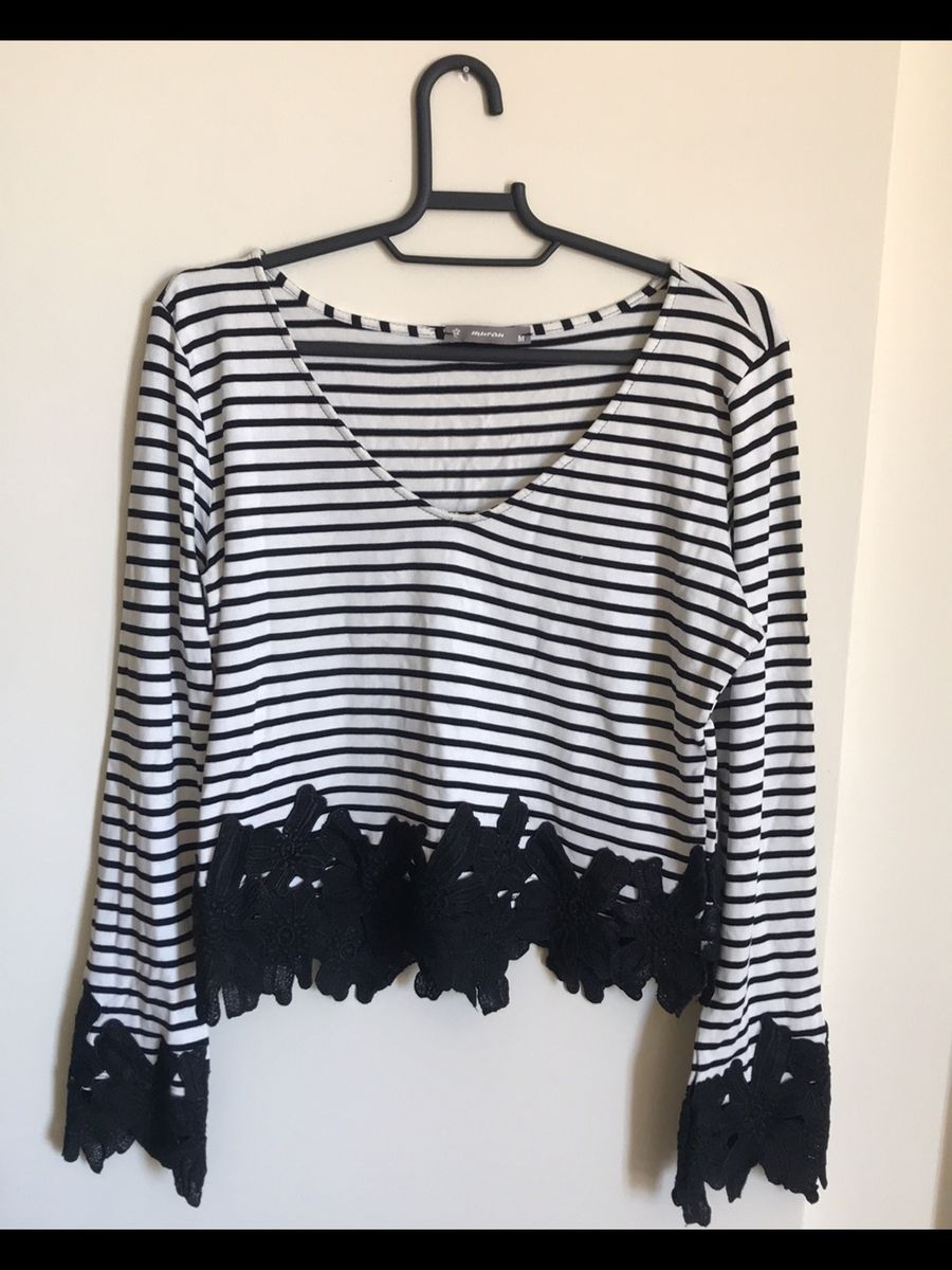 listrada com renda - blusas murau